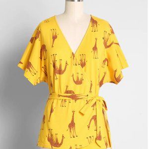 Modcloth Grazing for Days Wrap Top